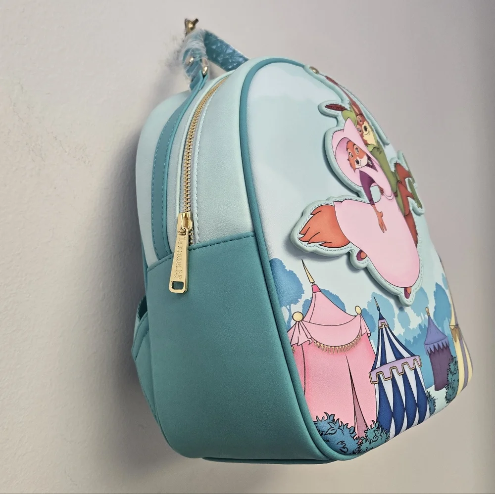 Loungefly Disney Robin Hood Rescues Maid Marian Backpack